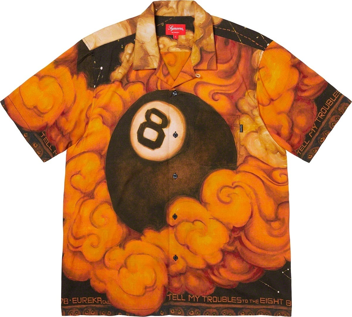 Martin Wong/Supreme 8-Ball Rayon S/S Shirt